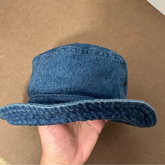 Vintage 1990’s Denim TBS Bucket Hat Turner Broadcasting TV Station Warner Bros - Picture 8 of 10